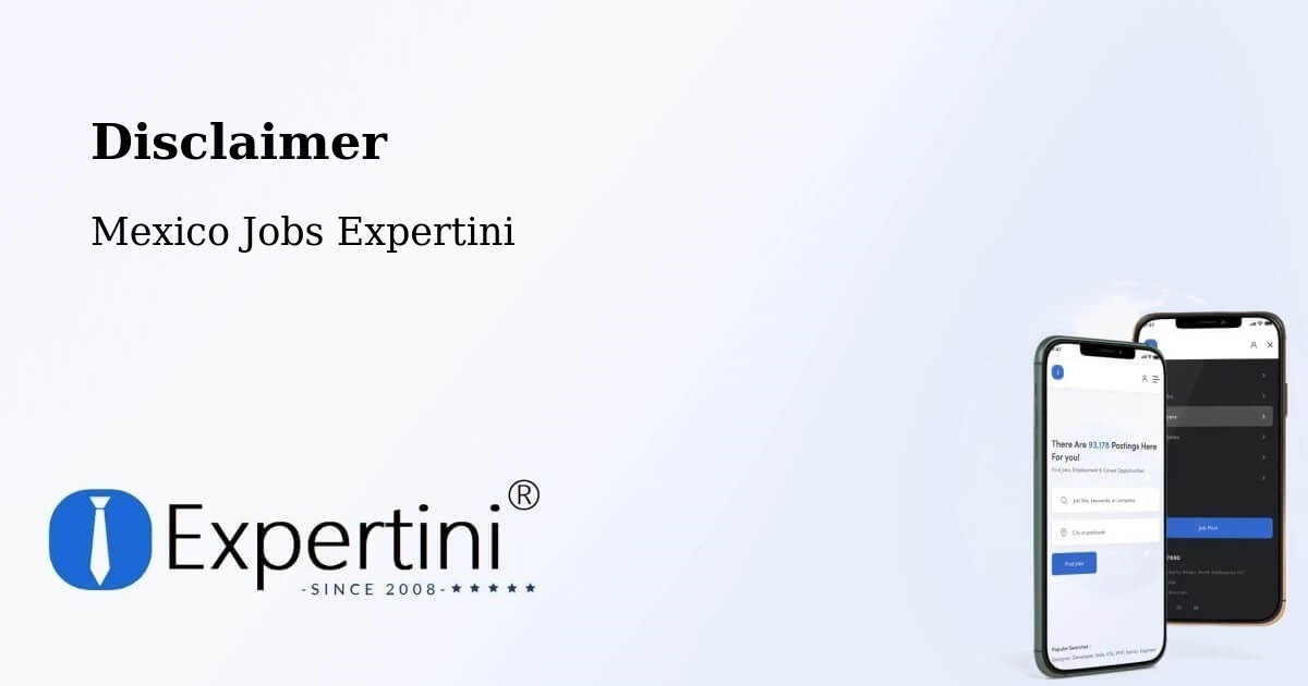 Disclaimer – El Cedro - Mexico Jobs Expertini